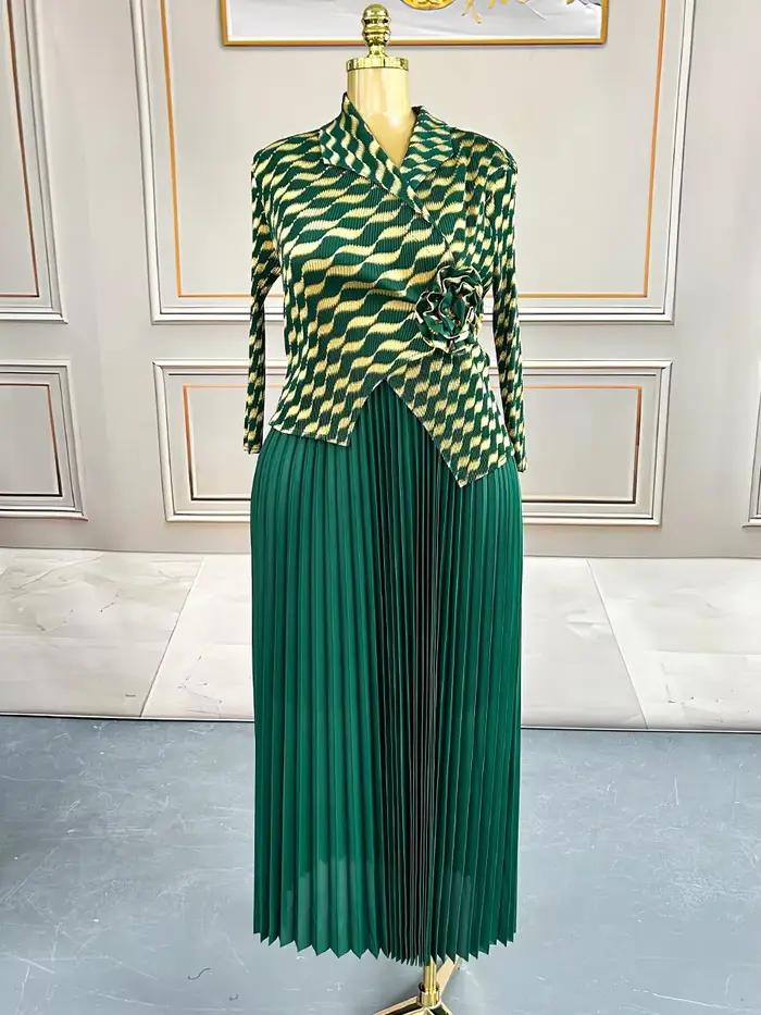 Robes Eid femmes Abaya Robe plissée Jalabiya imprimé musulman robes caftan marocain dubaï Ramadan Ab