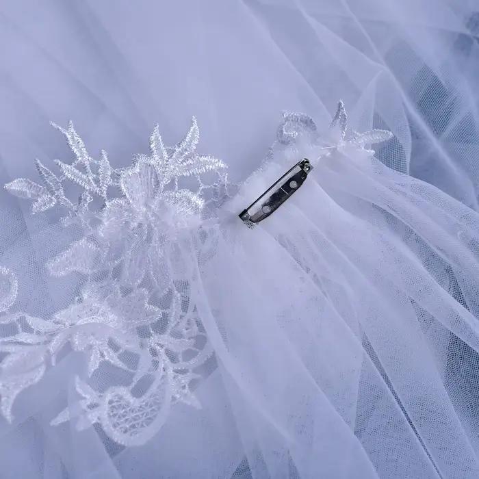 Boléro de mariage Cape de mariée voile accessoires de mariage longue Cape châle doux Cape de soirée 