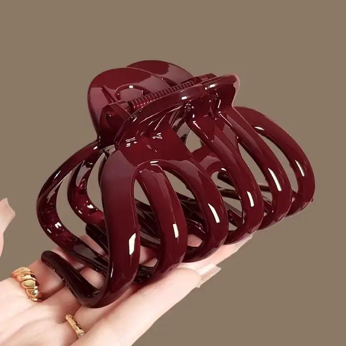 Grande pince à cheveux pour chignon volumineux et rétro, avec pinces à cheveux en forme de citrouill