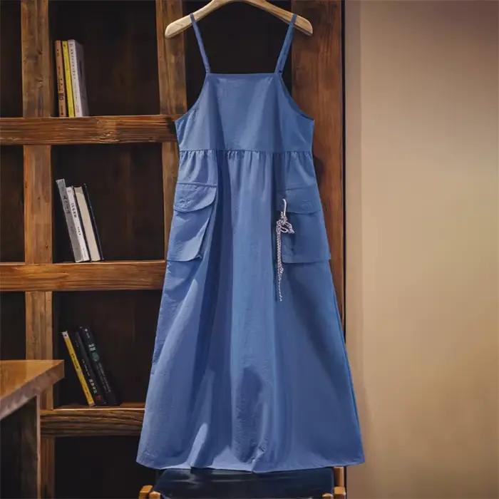 Maden – robe de vacances décontractée sans manches pour femmes, tenue d'été légère et utilitaire Max