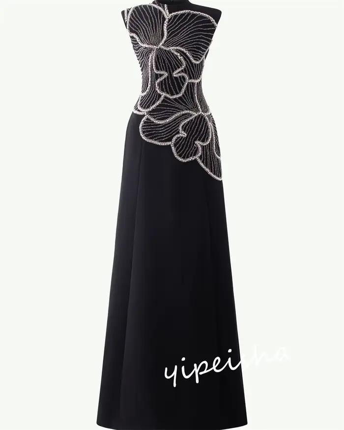Robe de Rhlongue à motif personnalisé S, robes de fiançailles A-ligne O-Neck, occasion sur mesure