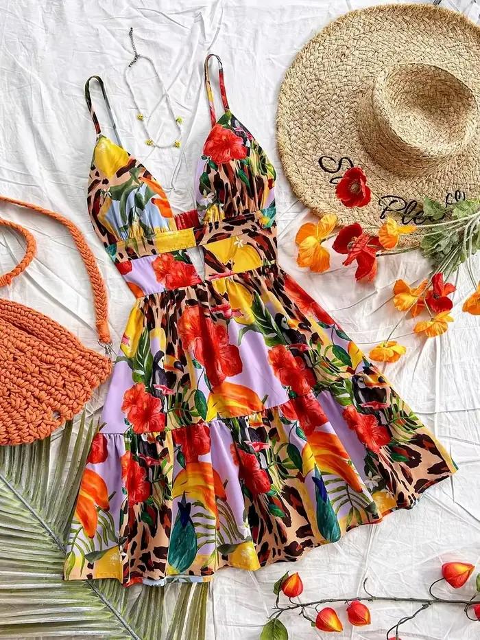 Robes pour femmes Été 2025 Nouveautés Robe de plage sans manches pour les vacances Vêtements pour fe