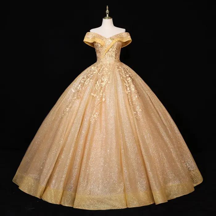 Robe de mariée Palace Dream, asymétrique épaule dénudée, jupe moelleuse, robe de soirée personnalisé