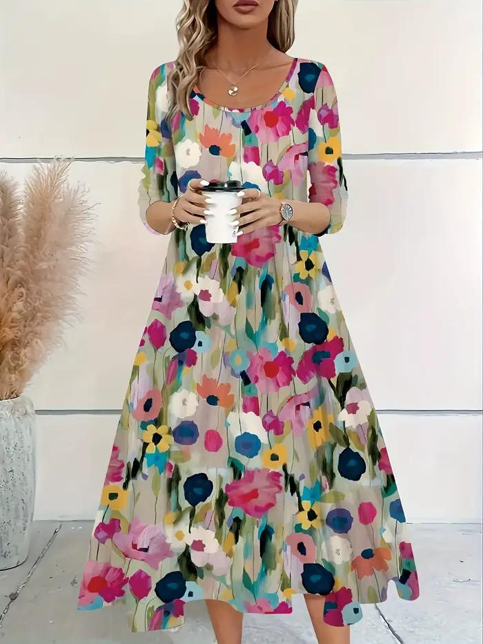 Mode femmes élégantes robe ample tenue décontractée femmes robe nouveau tempérament