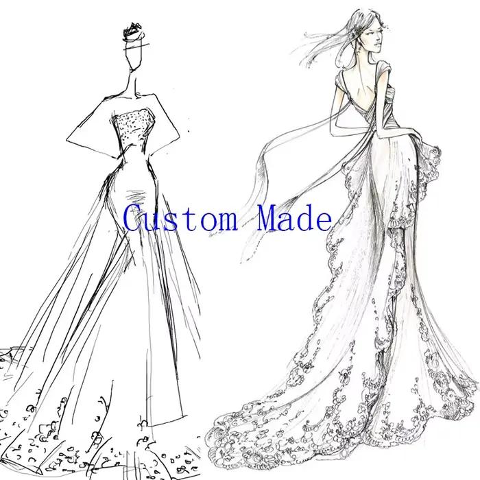 Loverxu Robe de mariée sur mesure