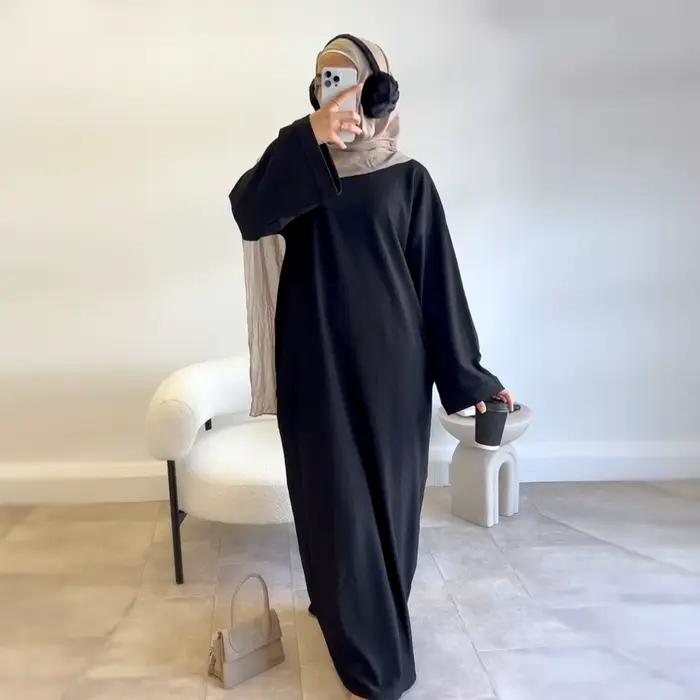 Robe Abaya pour femmes, robes modestes musulmanes, robe longue pour l'Aïd et le Ramadan, kaftan de D
