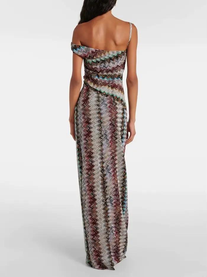 Robe longue VGH Vacations à imprimé coloré pour femme