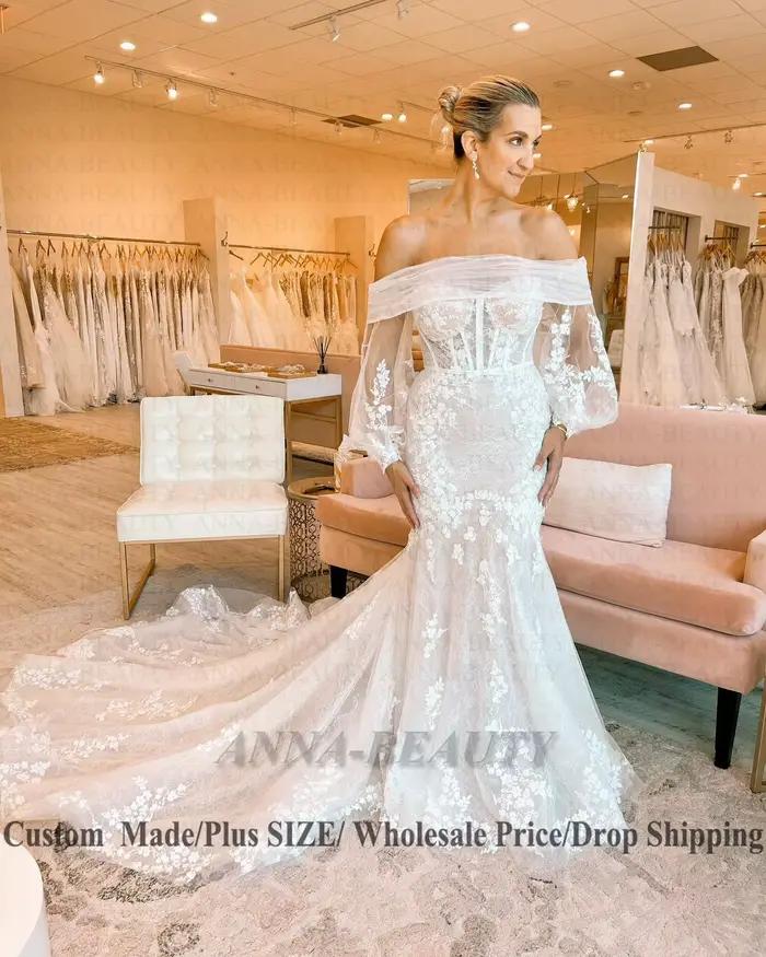 Anna – Robe De mariée trompette attrayante pour femmes