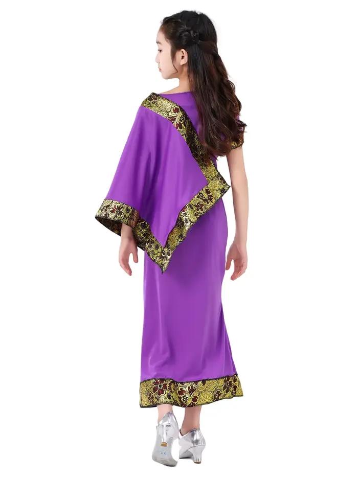 Robe de princesse ethnique indienne glamour déguisement de Noël Bollywood sari de cosplay pour enfants occasions spéciales