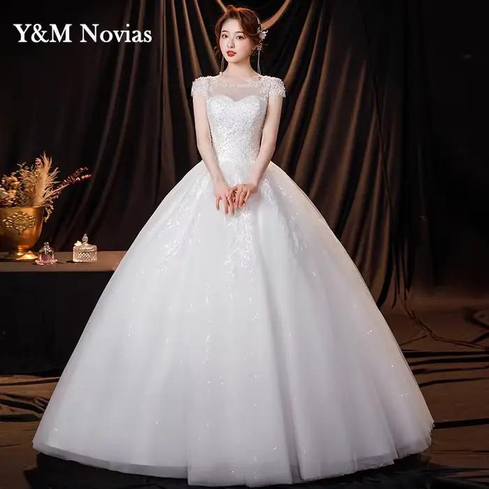 Robe de mariée en Tulle ivoire blanc cassé