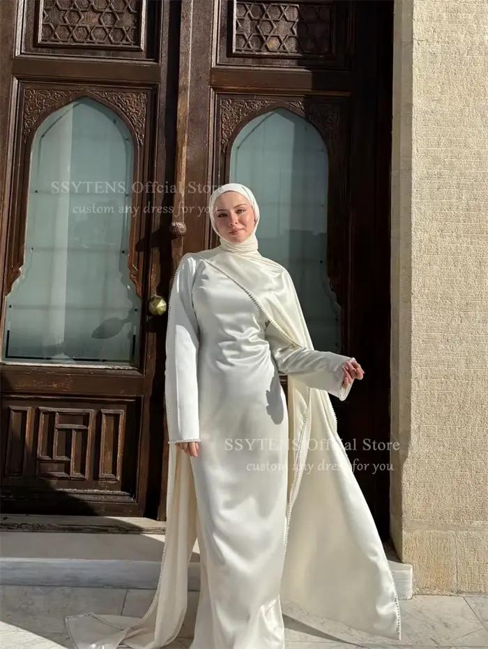 SSYTENS Robes de mariée musulmanes Nikkah personnalisées