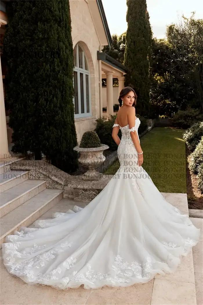 BONJOURY 2023 robes De mariée sirène luxueux pour les femmes
