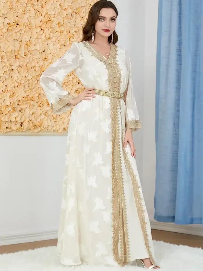 Robe élégante pour femmes musulmanes pour l'Aïd