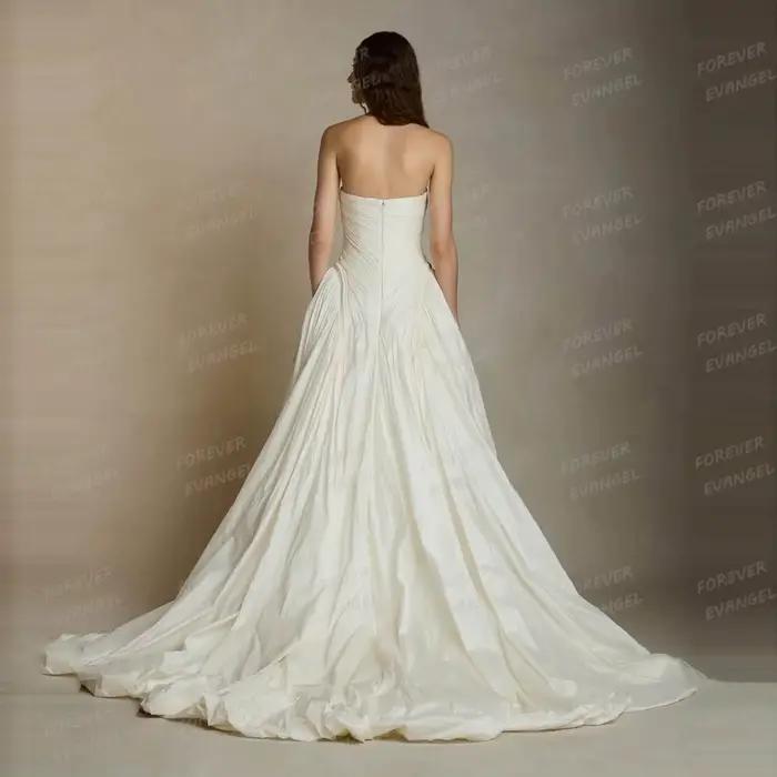 Robes De Mariée simples en Satin pour femmes