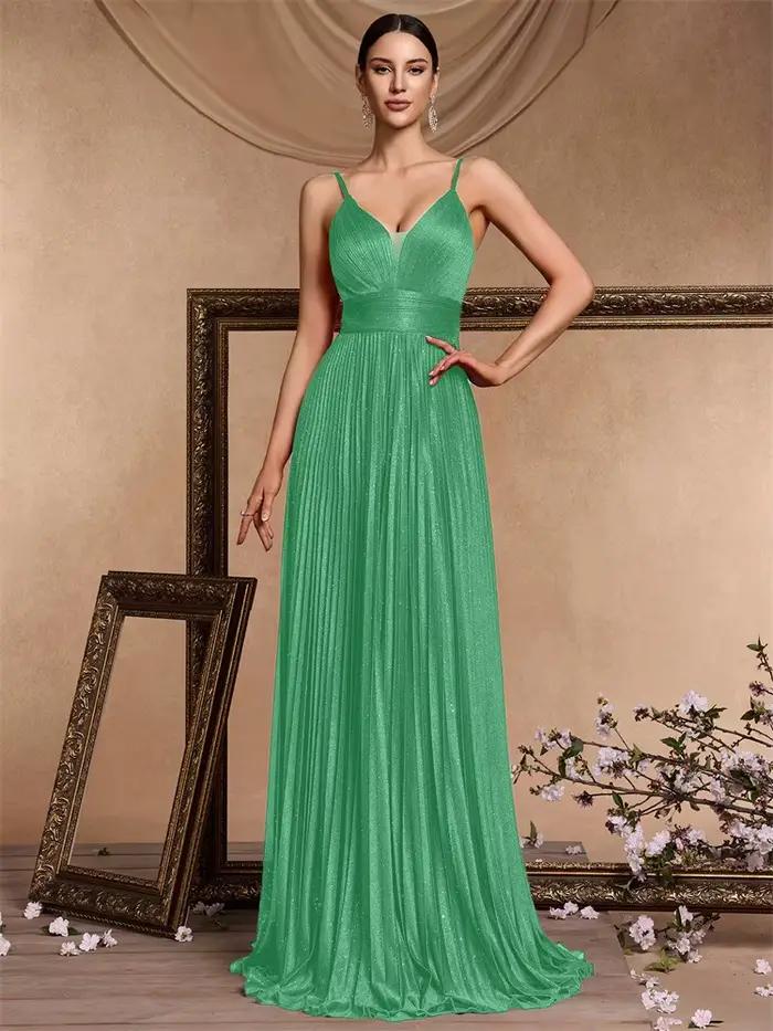 Robes de soirée élégantes coupe trapèze
