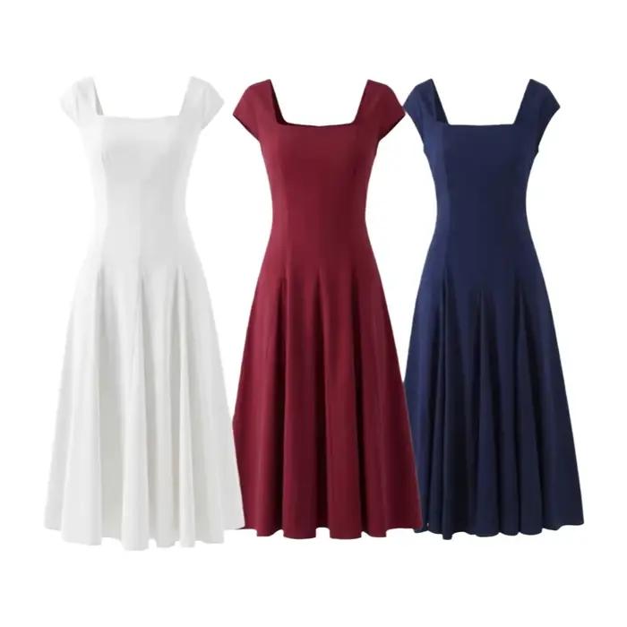 Robe longue élégante de style français