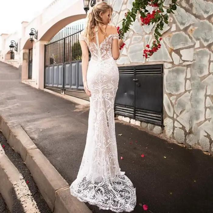 Robes de mariée sirène élégantes personnalisées 2026 pour femmes