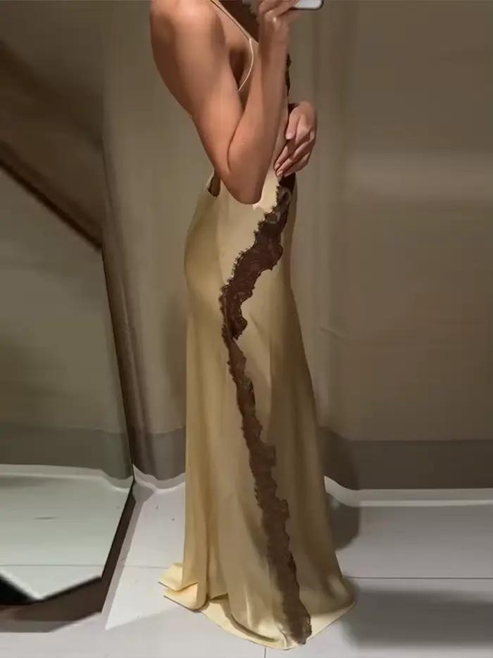 Robe longue élégante imprimée pour femme