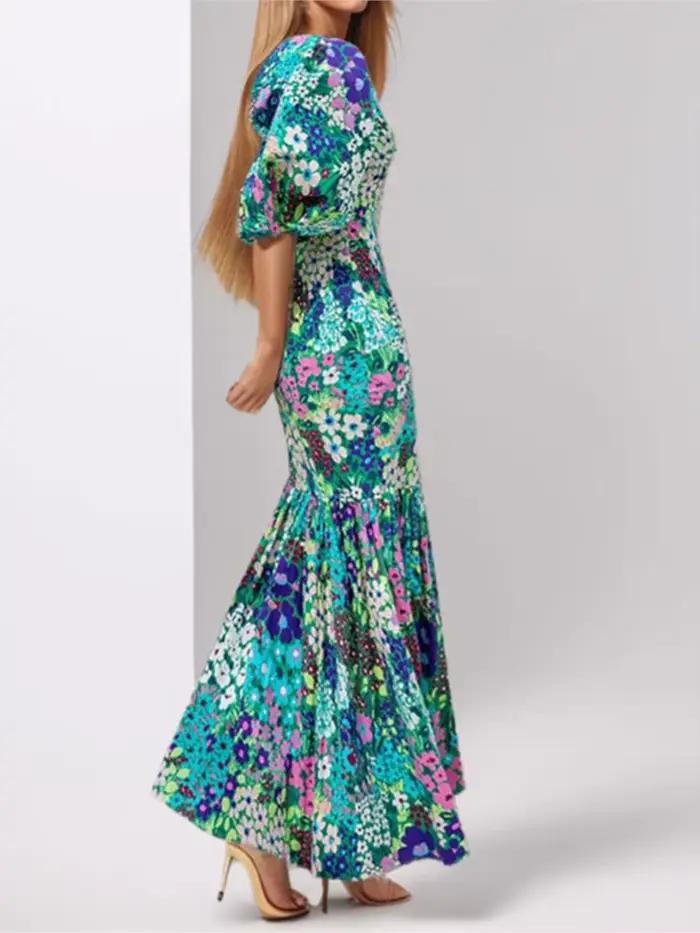 Robe imprimée à la mode pour femmes