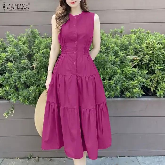 Robe longue d'été décontractée pour femme