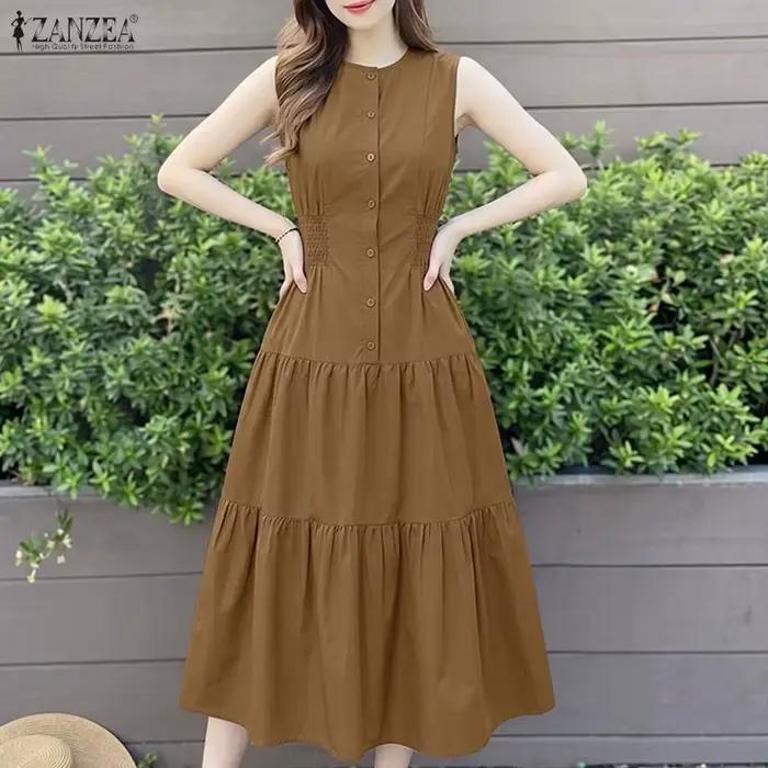 Robe longue d'été décontractée pour femme