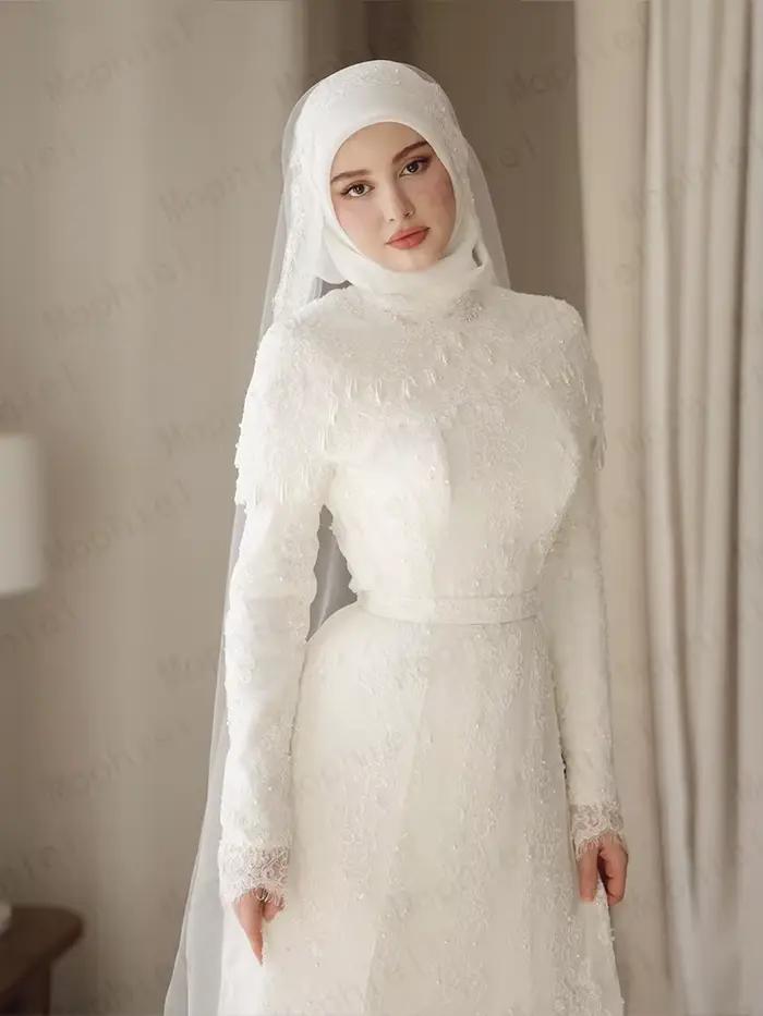 Robes de mariée musulmanes luxueuses