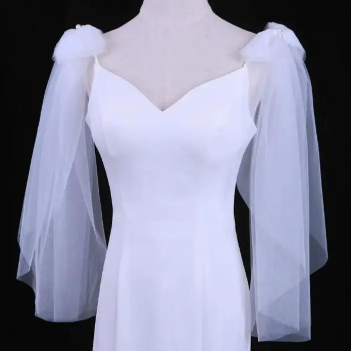 Robe de mariée en Tulle plissé