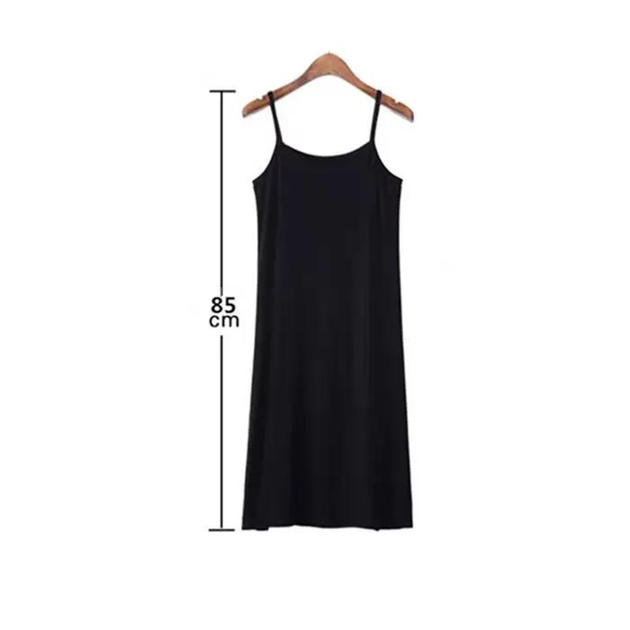 Jupon adapté aux jupes courtes pour femmes, robe moulante unie, service à domicile, chemise de nuit à bretelles, jupe de fond, sac de hanche