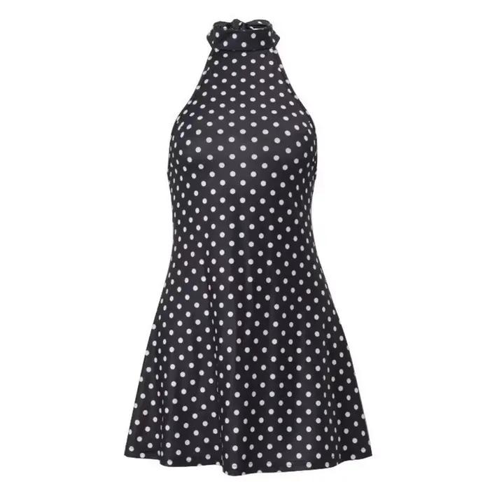 Robes Halter à Pois Imprimés pour Femmes – Tendance