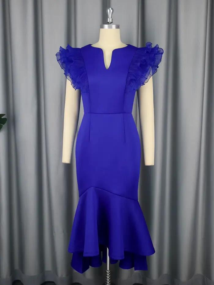 Robes moulantes bleues pour femmes