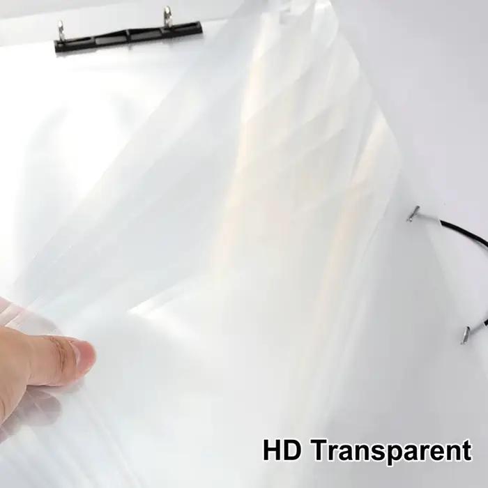 Classeur transparent A0 avec protecteur de feuille, grand portefeuille pour affiche, fichier, papier à dessin d'art
