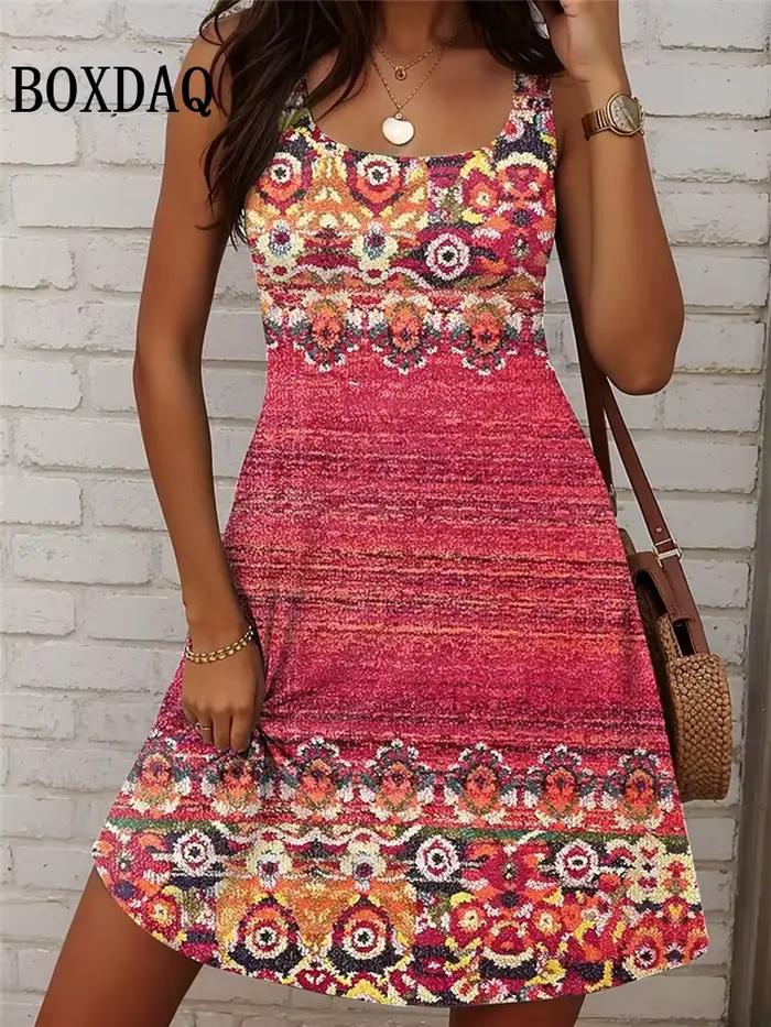 Nouvelle robe d'été décontractée à imprimé Floral