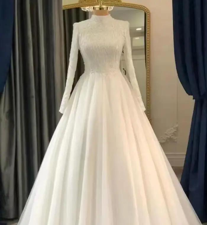 Robe de mariée élégante en mousseline