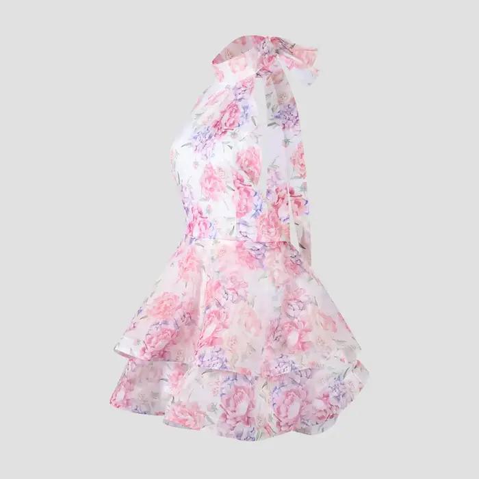 Mini robe Chic à imprimé Floral