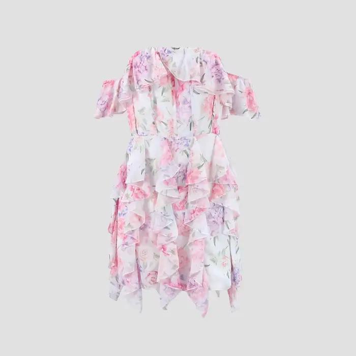Mini robe Chic à imprimé Floral