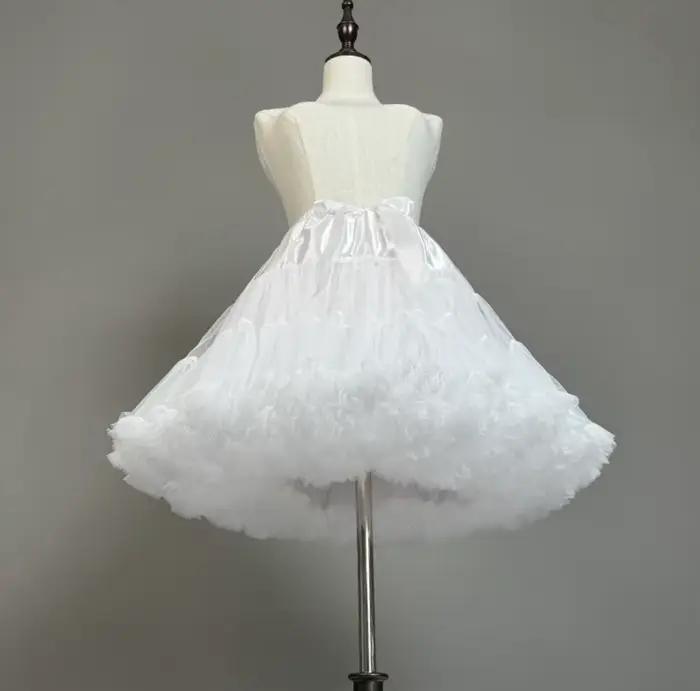 Jupon court et moelleux pour femme, crinoline Lolita, sous-jupe pour jupe plissée, cosplay, robe de mariée ou de bal