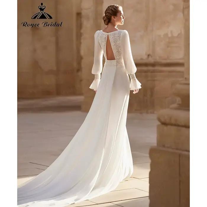 Robe de mariée RoyceBridal Lively à col en V