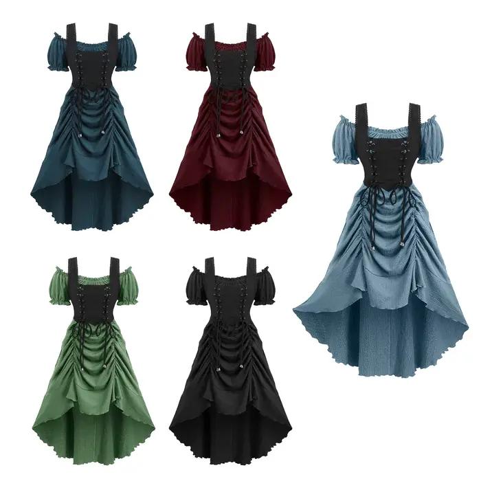 Robe de costume Renaissance médiévale pour femme
