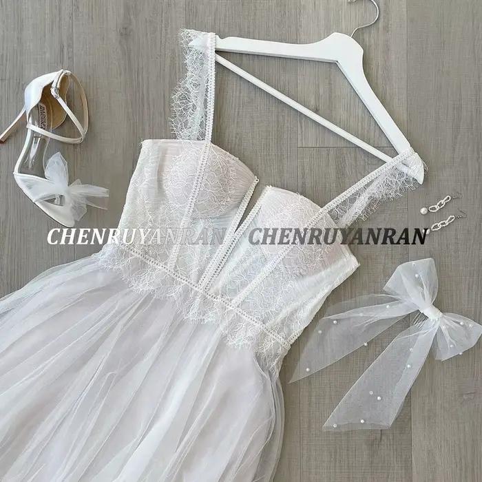 Robes de mariée simples pour femmes 2025 chérie Boho longues