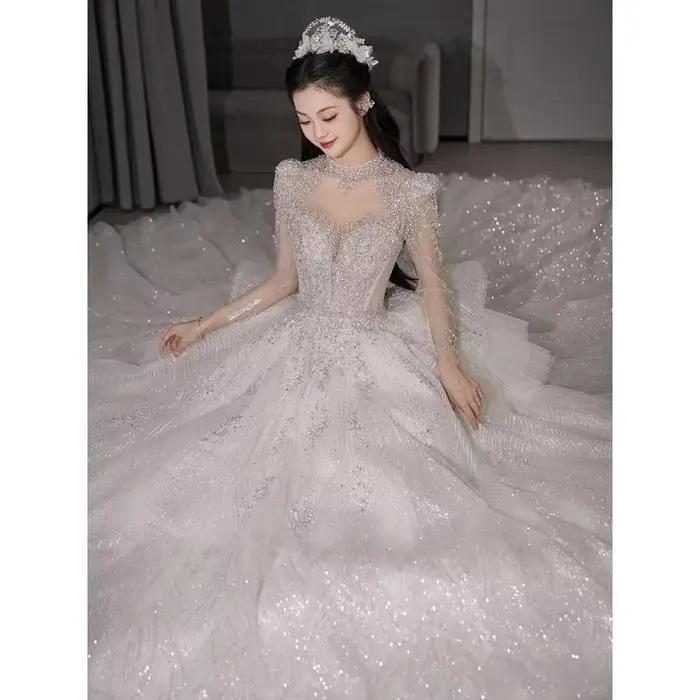 Robe de mariée rétro haut de gamme