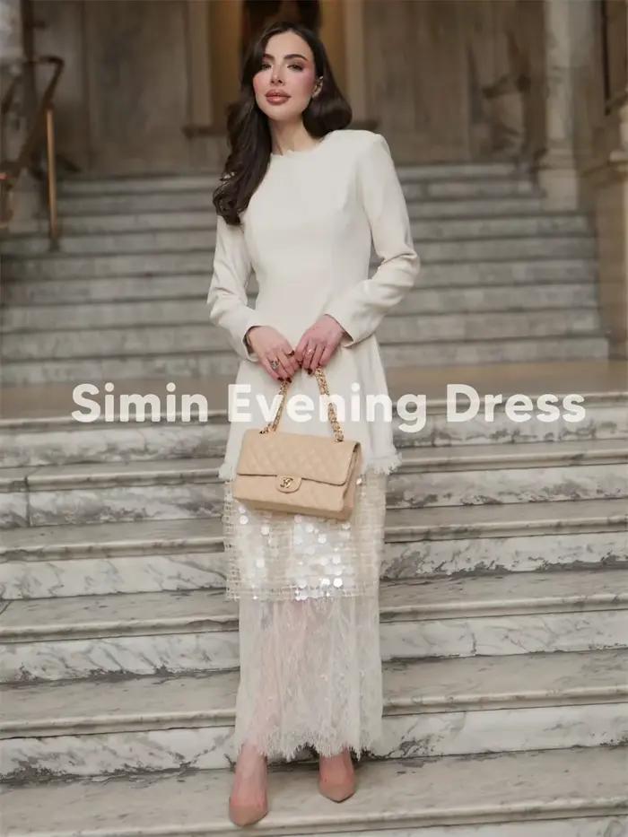 Simin – robe de soirée élégante à manches longues