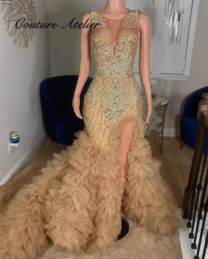 Robe de Rhd'anniversaire champagne Blackgirls