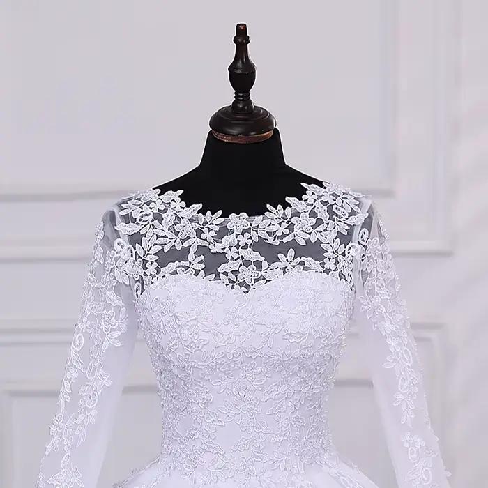 Robes de mariée à manches longues robe