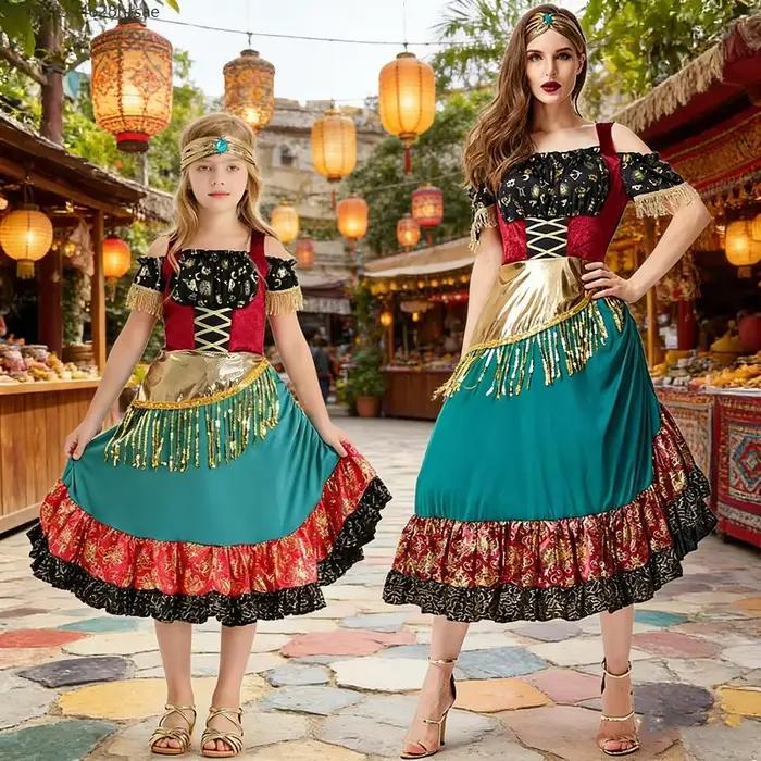 Robe de flamenco pour femmes adultes
