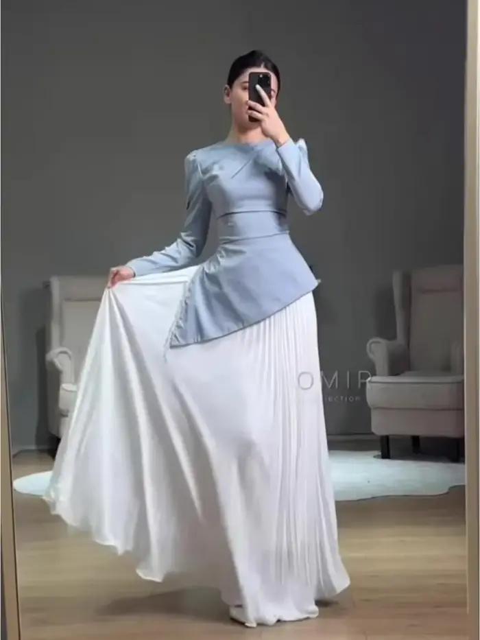 Abaya – Robe de soirée plissée pour femmes