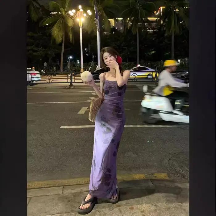 Robe longue d'été pour femme en dentelle florale style français à la française sans manches coupe empire pour femmes occasions spéciales et pauses thé
