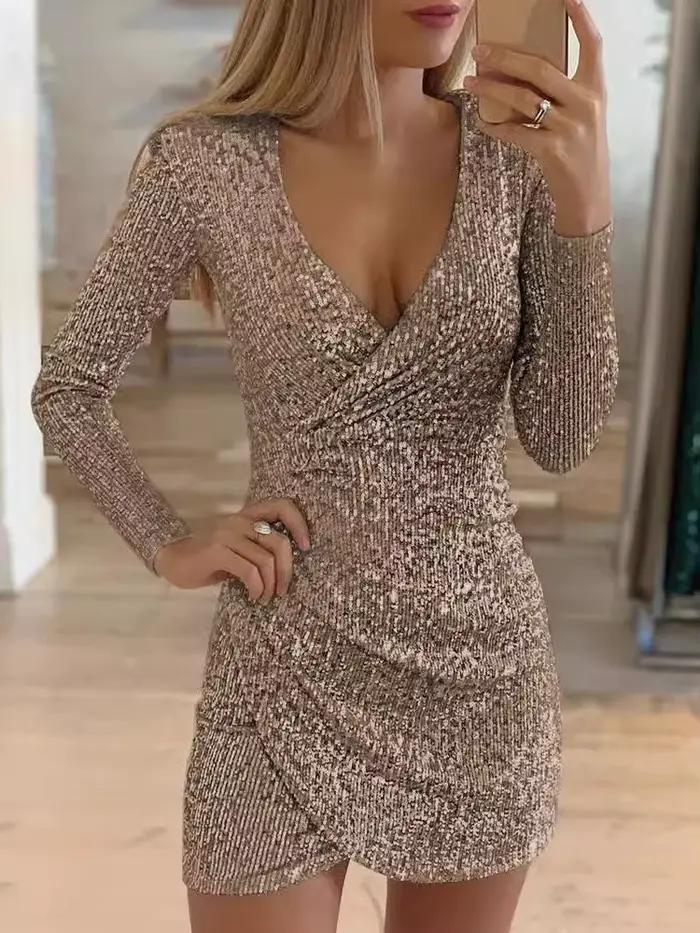 Robe à paillettes Sexy pour femmes