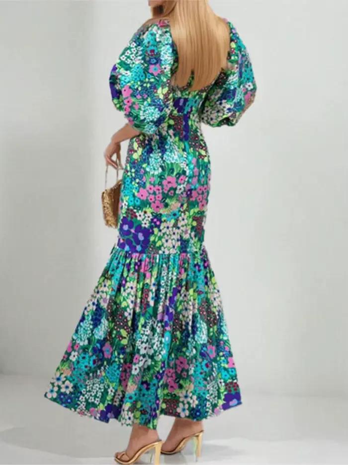 Robe imprimée à la mode pour femmes