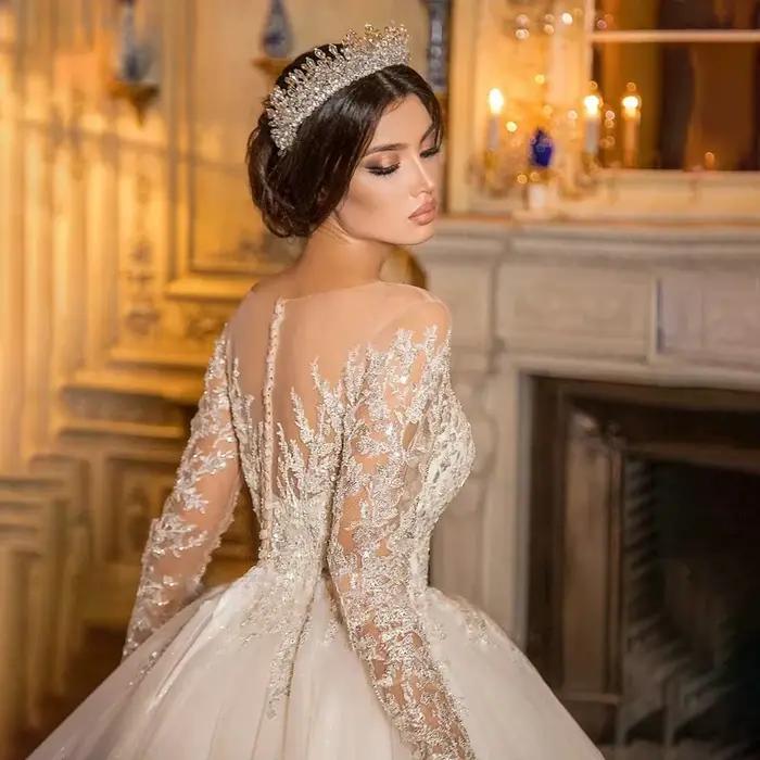 Robes de mariée de luxe personnalisées de Dubaï