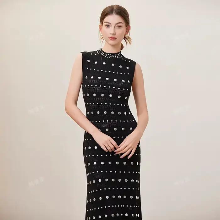 Robe tricotée au Design européen et américain pour femmes